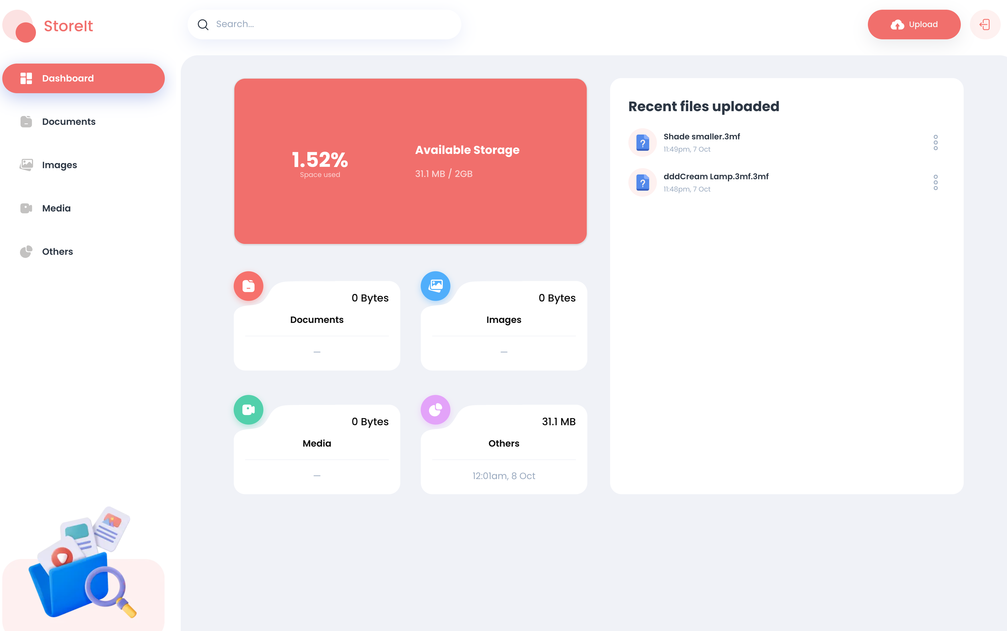 StoreIt application screenshot